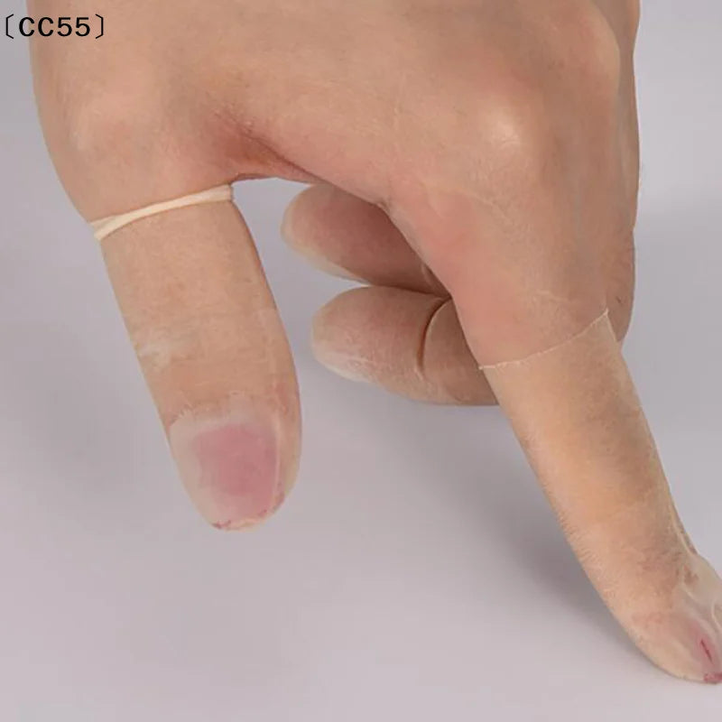 50-Pack Disposable Latex Finger Cots – Non-Slip Anti-Static Nail Art Tool Qst
