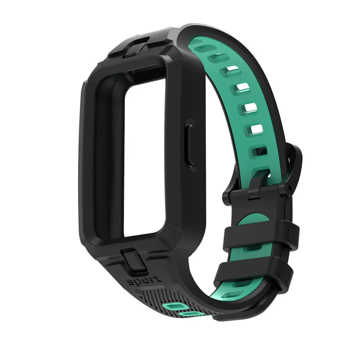 Silicone Strap for Huawei Band 9 8 7 6 – 20 Colors Smart Watch Strap Qme Black Teal For Huawei band 6