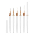5-Piece Nail Art Liner Brush Set for UV Gel & French Polish Nail Art Brush Set Qme white