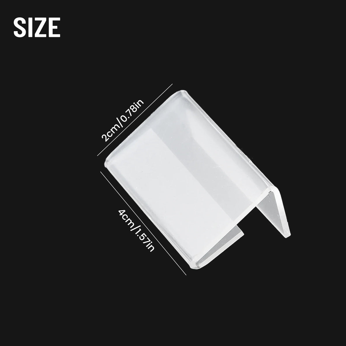 Transparent Acrylic Price Card Tag Label Display Holders 25pc Acrylic Sign Holder Qme