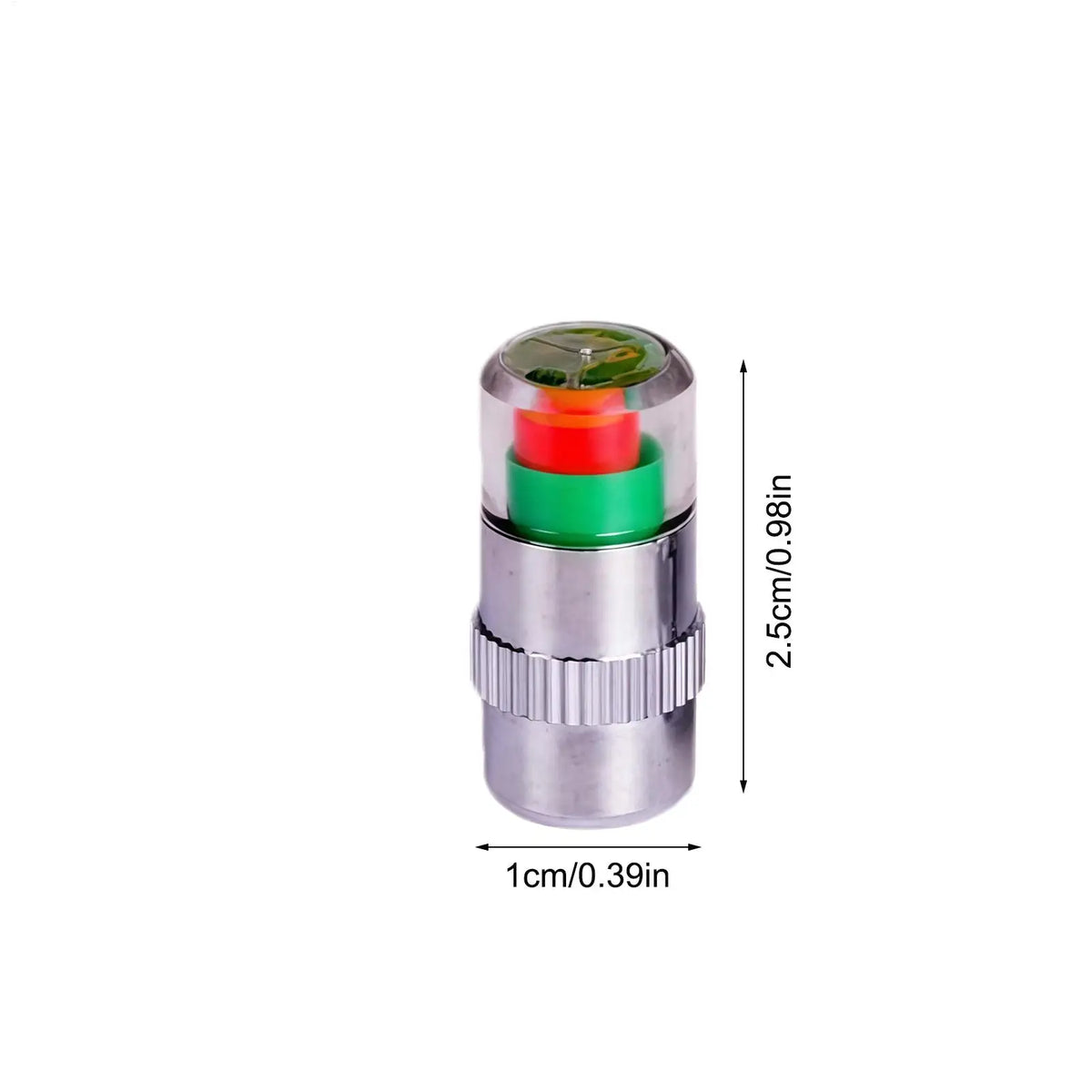 Tire Pressure Monitoring Valve Stem Caps 4-Pack | Gauge Alert Tire Pressure Caps Qme