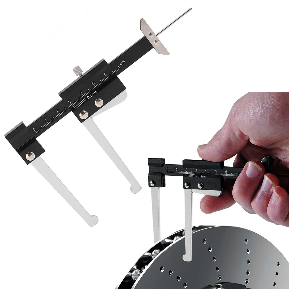 Brake Disc Depth Gauge Caliper 0–60mm | 0.1mm Accuracy Brake Depth Caliper Qst