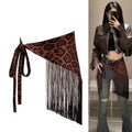 Triangular Tassel Waist Belt Butt Curtain | Boho Ethnic Style Waist Belt Accessory Qme Style 2