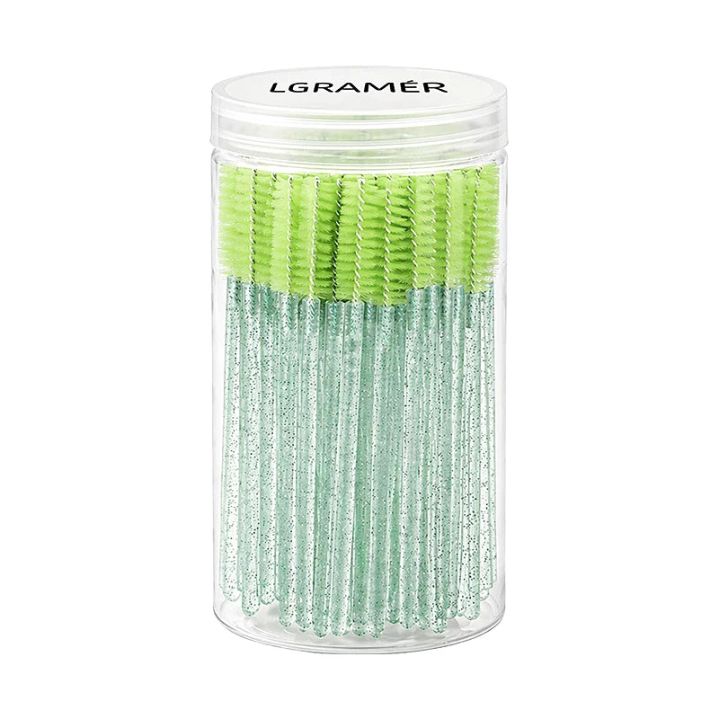 Disposable Mascara Wands & Eyelash Brushes 50/100 Pcs Mascara Wand Set Qst Green-100pcs