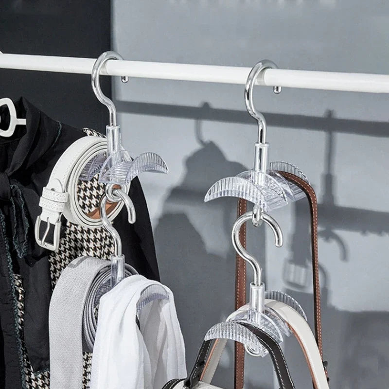 360° Rotating No-Drill Wardrobe Coat Rack Hook Hanger Wardrobe Hook Hanger Qme