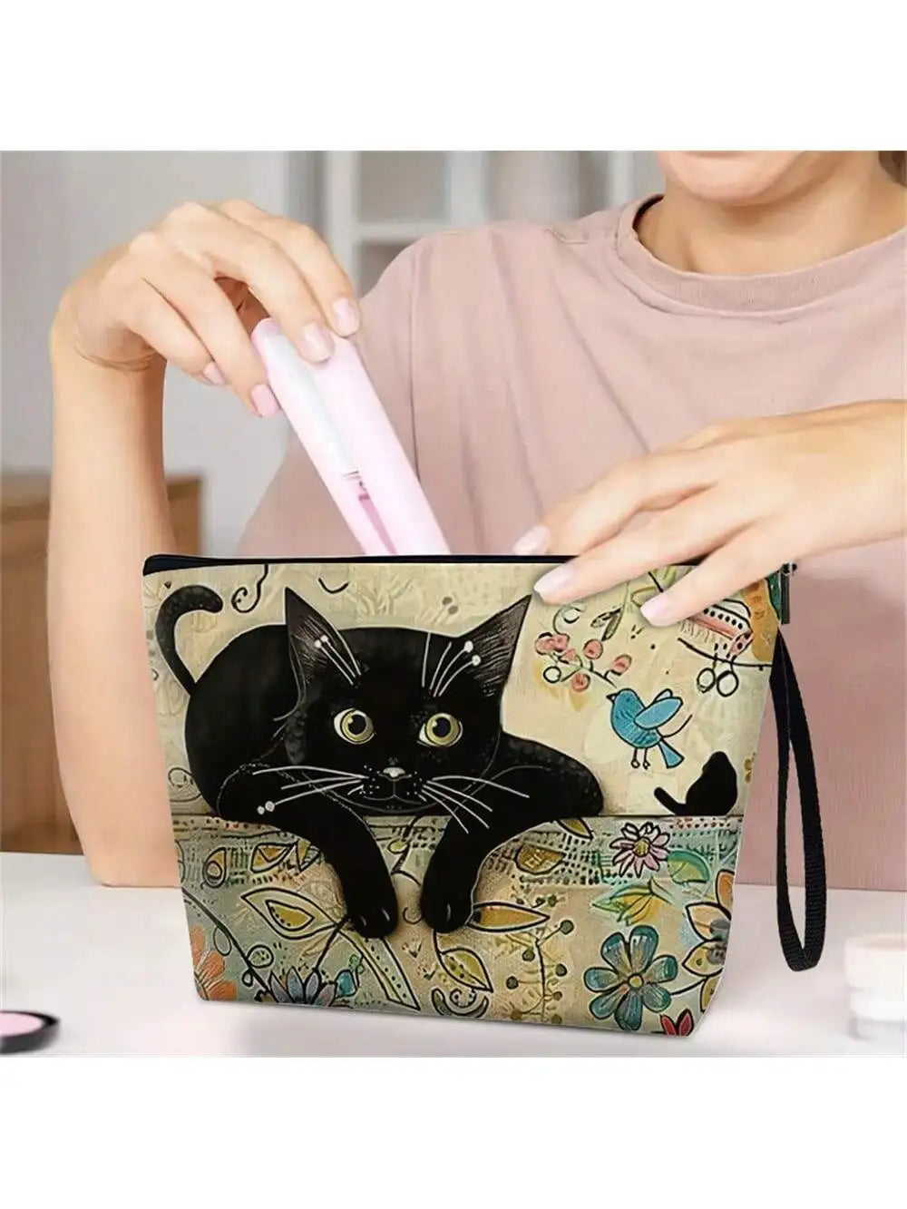 Multifunctional Makeup & Stationery Storage Bag | Travel Pouch Makeup Storage Pouch Qme