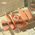 Minimalist Correction Tape – Large Capacity, Smooth & Portable Correction Tape Qme pink
