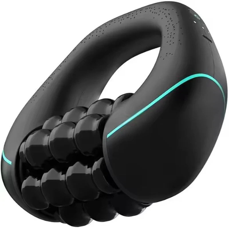 Vilnason Mini Rolling Percussive Massager – 3-Speed Rechargeable Percussive Massager Qst Black