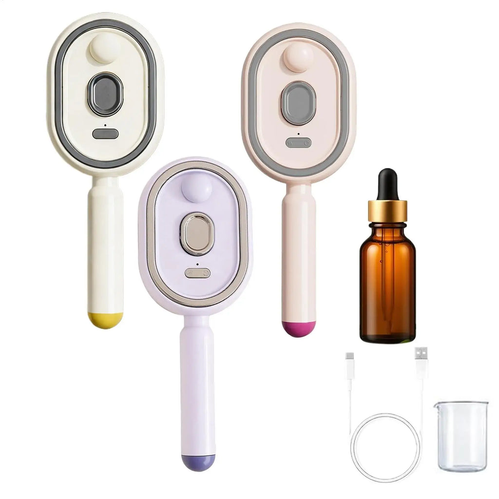 Rechargeable Steam Hair Brush – Detangling & Smoothing Comb Steam Hair Brush Qme