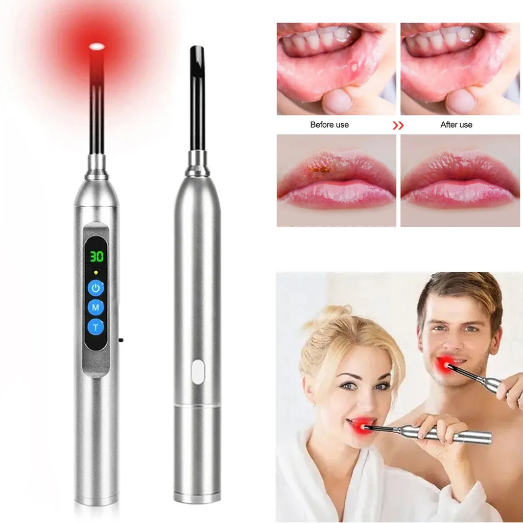 Vilnason Red Light Therapy Wand 660nm 850nm – Face & Body Light Therapy Wand Qst