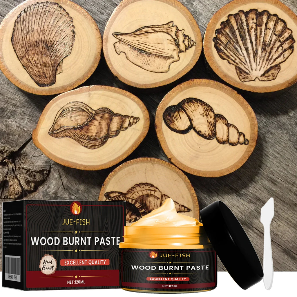 Wood Burning Paste 120ml | DIY Pyrography Pattern Cream Pyrography Craft Paste Qme