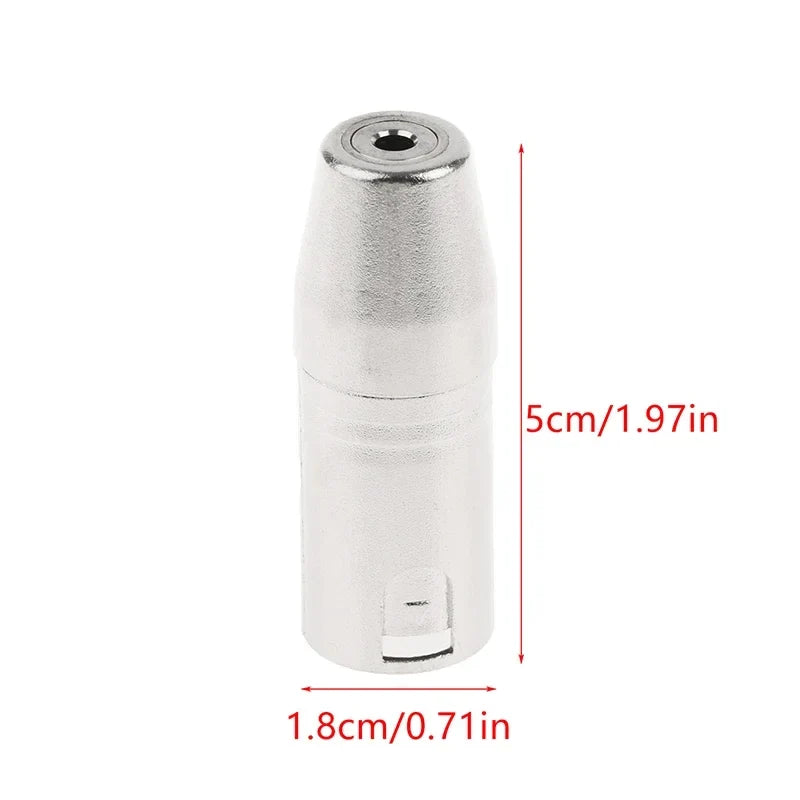 3-Pin XLR to 3.5mm Female Stereo Audio Connector Coupler XLR Audio Adapter Qme