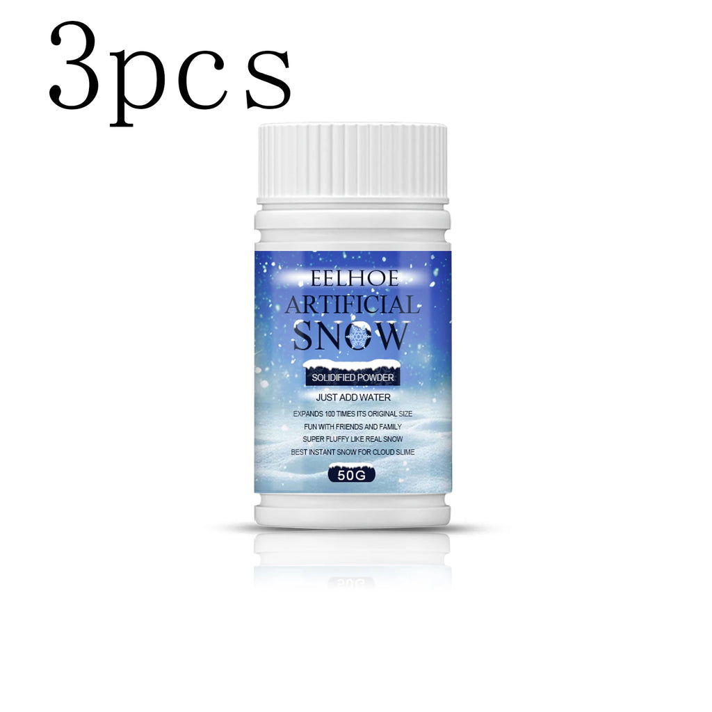 Artificial Snow Powder – Christmas Window & Indoor Decor Holiday Decoration Qst 3pcs