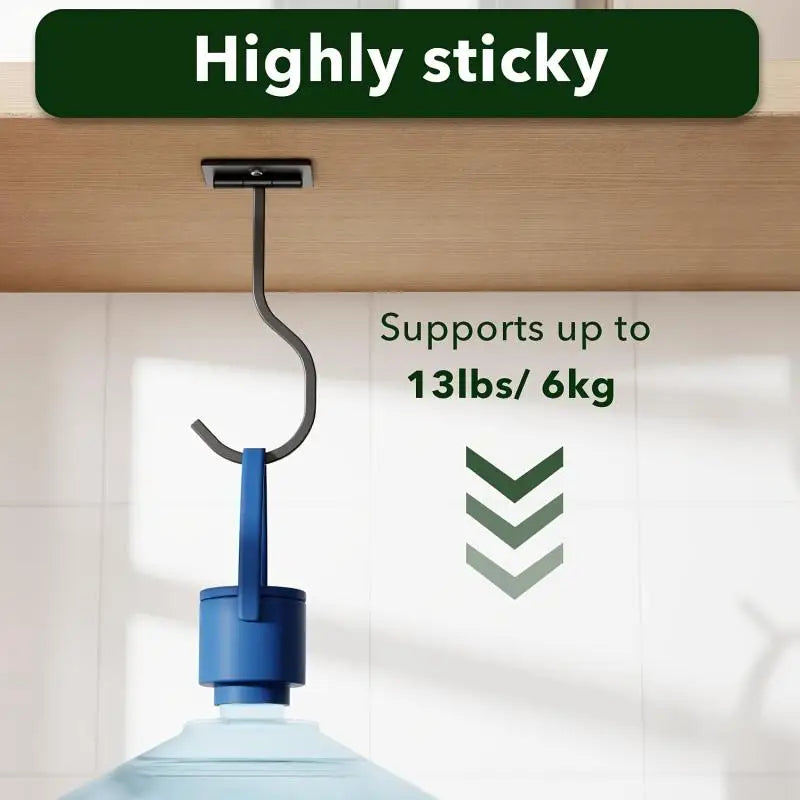 Under-Cabinet Banana Hook | Stainless Steel Screw-Mount Hanger Kitchen Cabinet Hook Qme