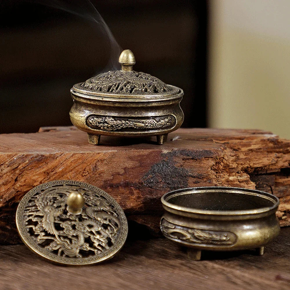 Three-Legged Fingertip Incense Burner | Non-Stick Powder Tray Incense Burner Qme Default Title