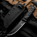 HUANGFU Full Tang Fixed Blade Knife with Sheath | Outdoor EDC Fixed Blade Knife Qst shixiwushi