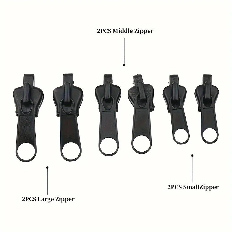 Universal Zipper Repair Kit – No-Sew Slider Replacement Zipper Repair Kit Qme