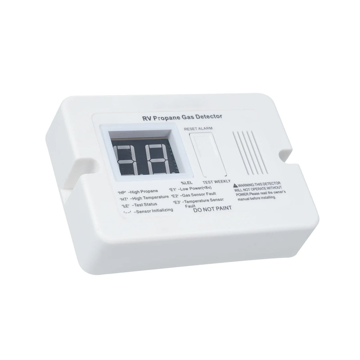 RV Propane Gas Detector Alarm 85dB DC 12V – Trailer & Motorhome RV Gas Detector Qme