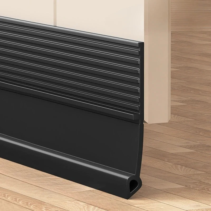 1M Self-Adhesive Door Bottom Seal Strip – Windproof TPE Weatherstrip Door Weatherstrip Seal Qme