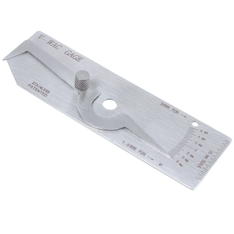 V-WAC Biting Edge Welding Gauge Metric Single – A02F-10X Weld Gage Welding Inspection Gauge Qme