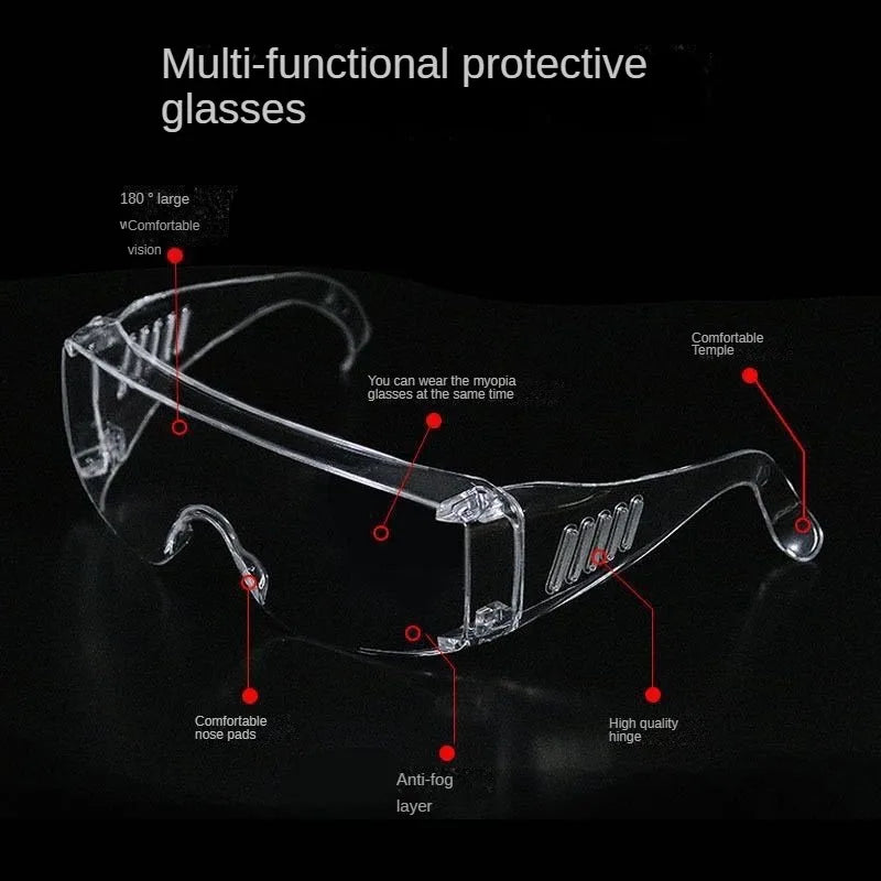 Industrial Safety Goggles – Anti-Dust, Windproof & Impact Resistant Safety Goggles Qme