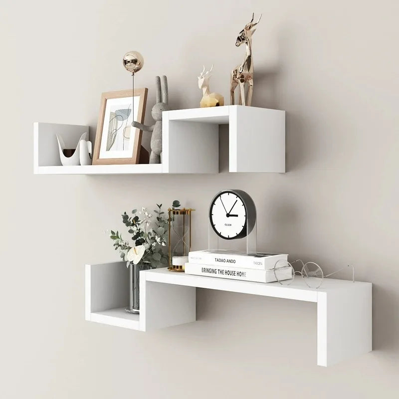 Wood Wall Mounted Shelf – Living Room, Bathroom & Kitchen Wall Mounted Shelf Qme