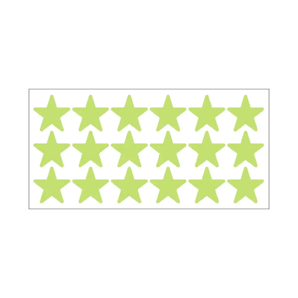 Glow in the Dark Wall Stickers – Kids Room Star & Dot Decals Glow Wall Decals Qme