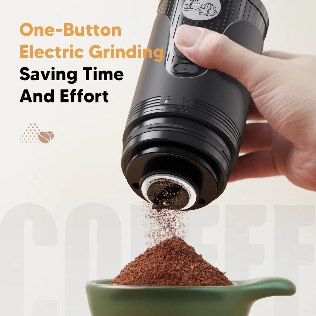 Portable Rechargeable Electric Coffee Grinder – Ceramic Burr Coffee Burr Grinder Qst