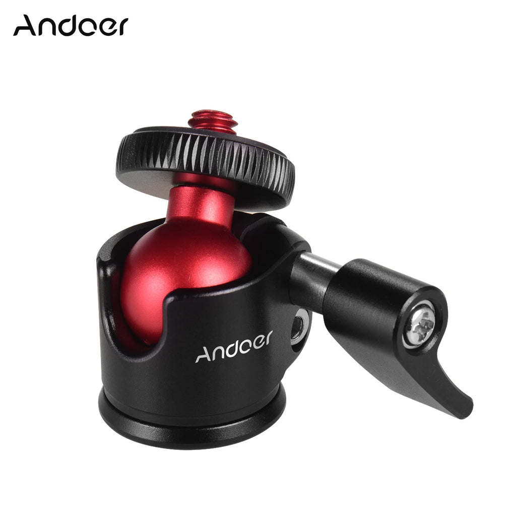 Andoer Mini Tripod Ball Head 360° Swivel for DSLR Cameras Tripod Ball Head Qst