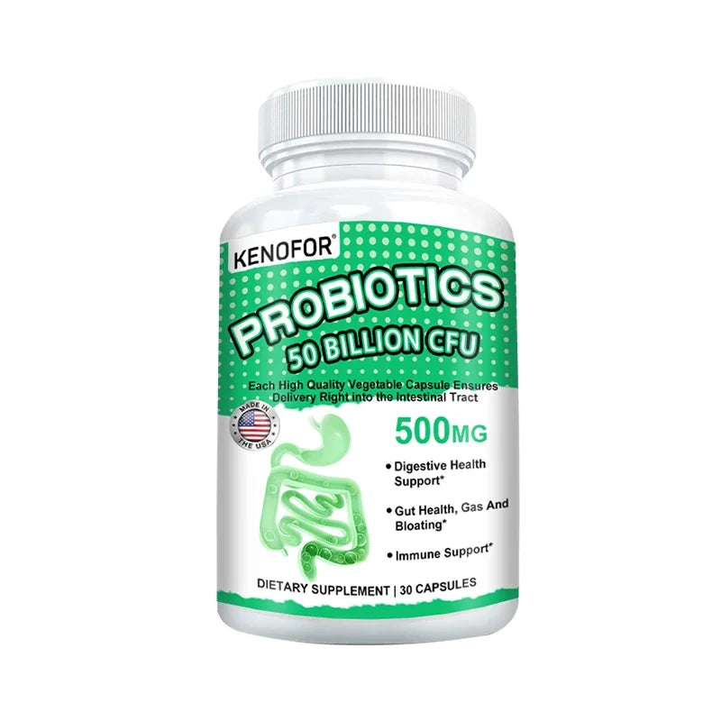 VITALXTRA Probiotic Capsules 50 Billion CFU – 20 Strains Probiotic Supplement Qst 30 count-1 bottle