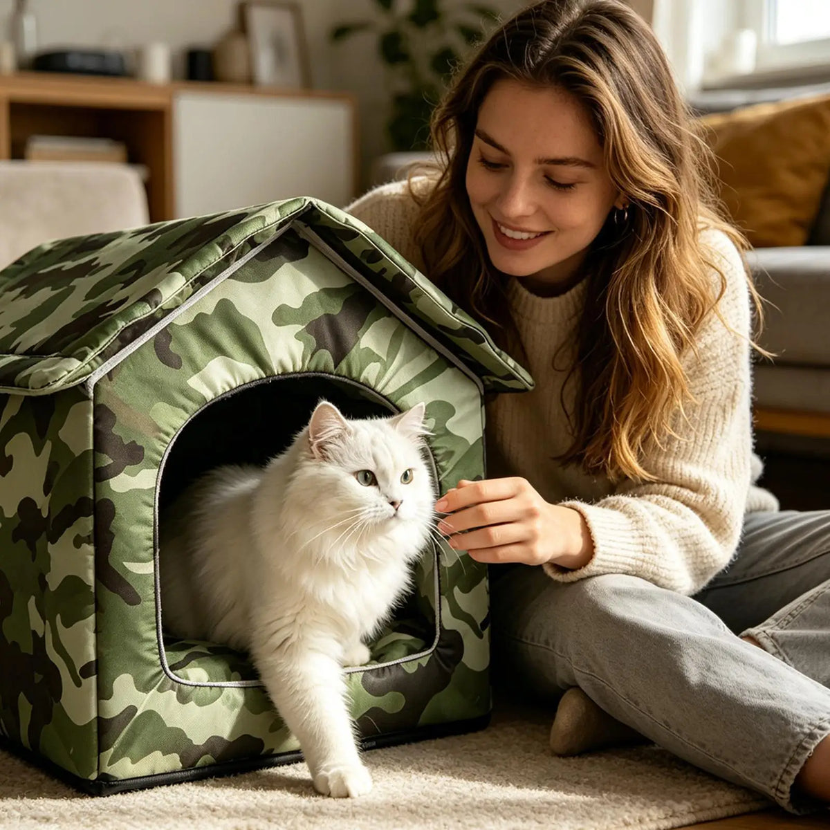Waterproof Cooling Cat House – Kitten Cool-Down Nest | Qme Cat Cooling House Qme
