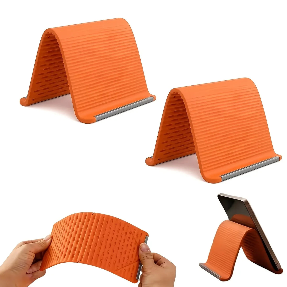 Flexible Silicone Phone & Tablet Stand – Multi-Angle Adjustable Phone Tablet Stand Qme
