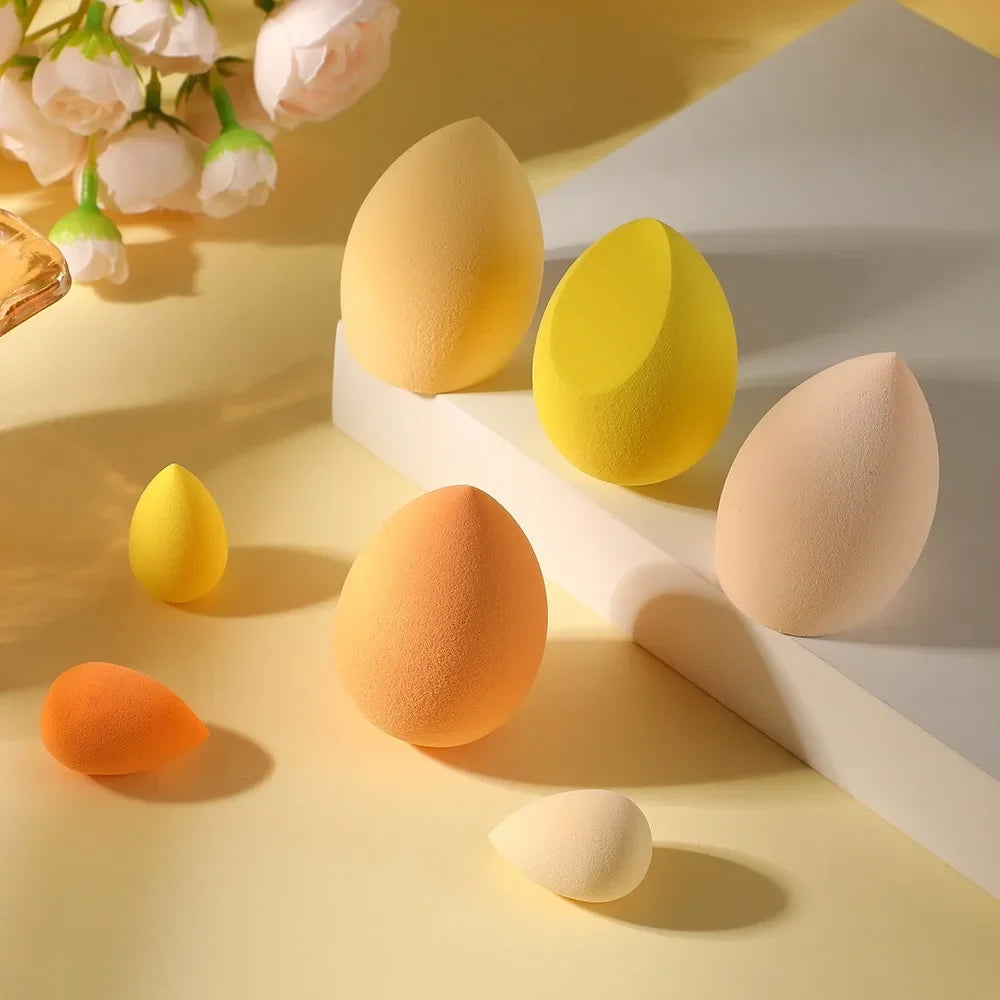 7-Pc Makeup Sponge Blender Beauty Egg Foundation Puff | Qme Makeup Blender Sponge Qme