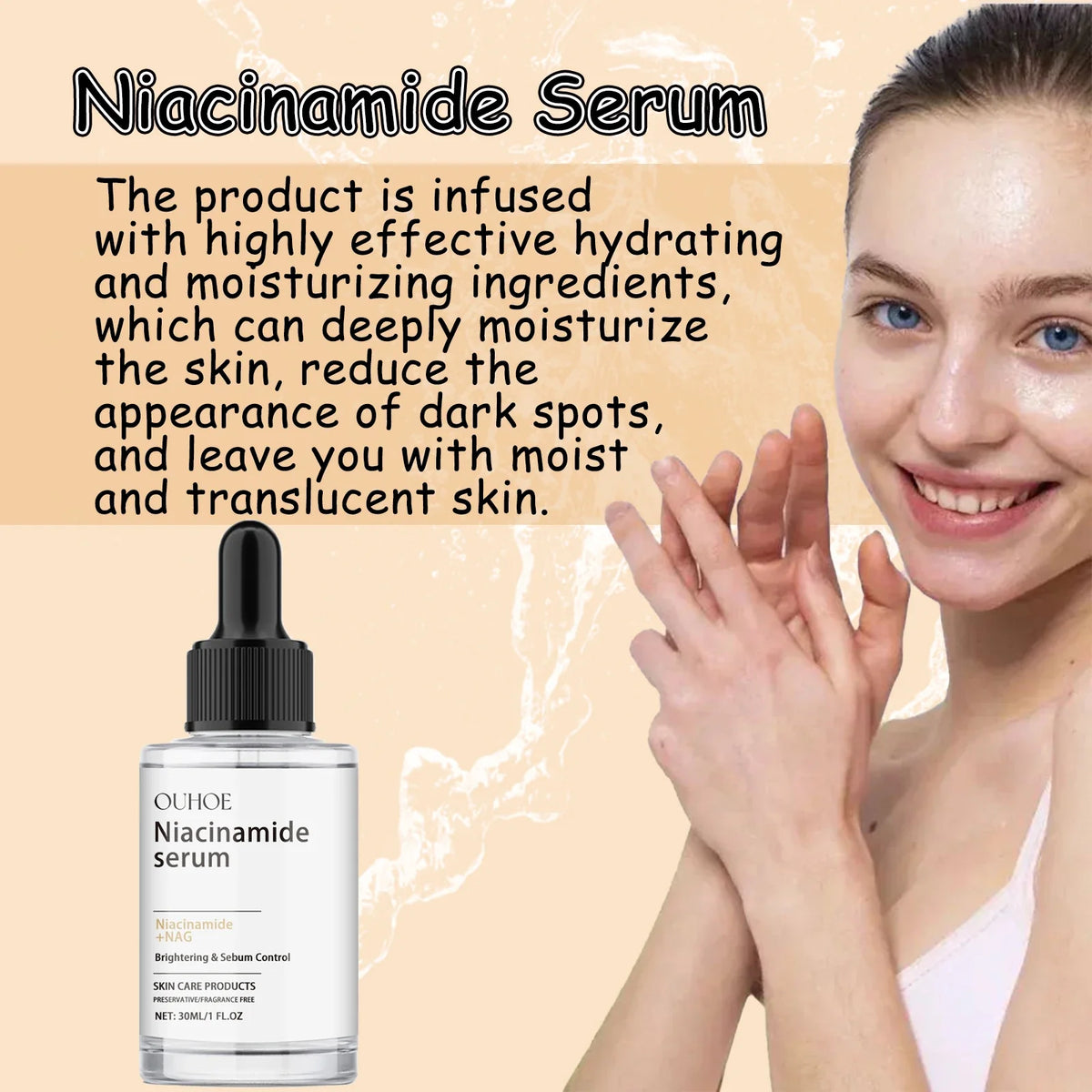 Nicotinamide Face Serum – Brightening & Pore-Smoothing Essence Brightening Face Serum Qme