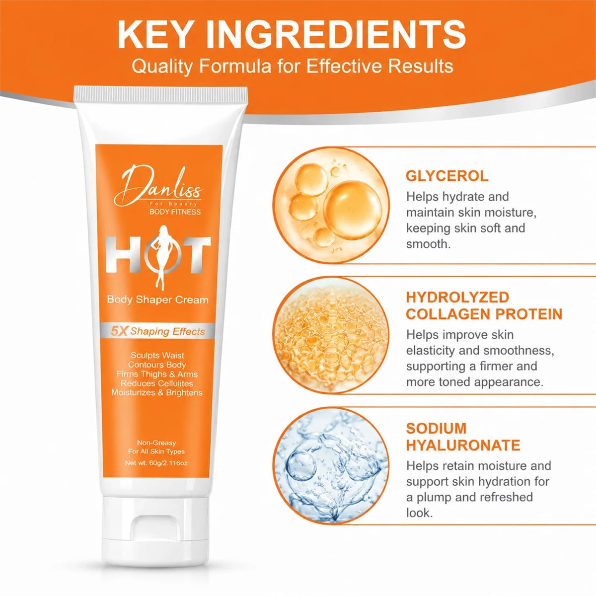 Women's HOT Body Shaper Cream – 5X Tummy Firming & Smoothing Body Shaping Cream Qst