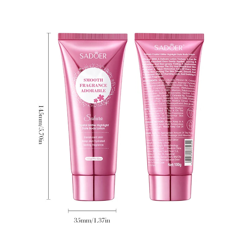 Cherry Blossom Glow Body Lotion – Moisturizing & Brightening Body Lotion Qst