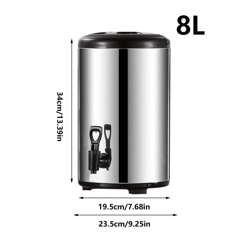 Insulated Double Wall Drink Dispenser with Spigot | Large Capacity Insulated Drink Dispenser Qme