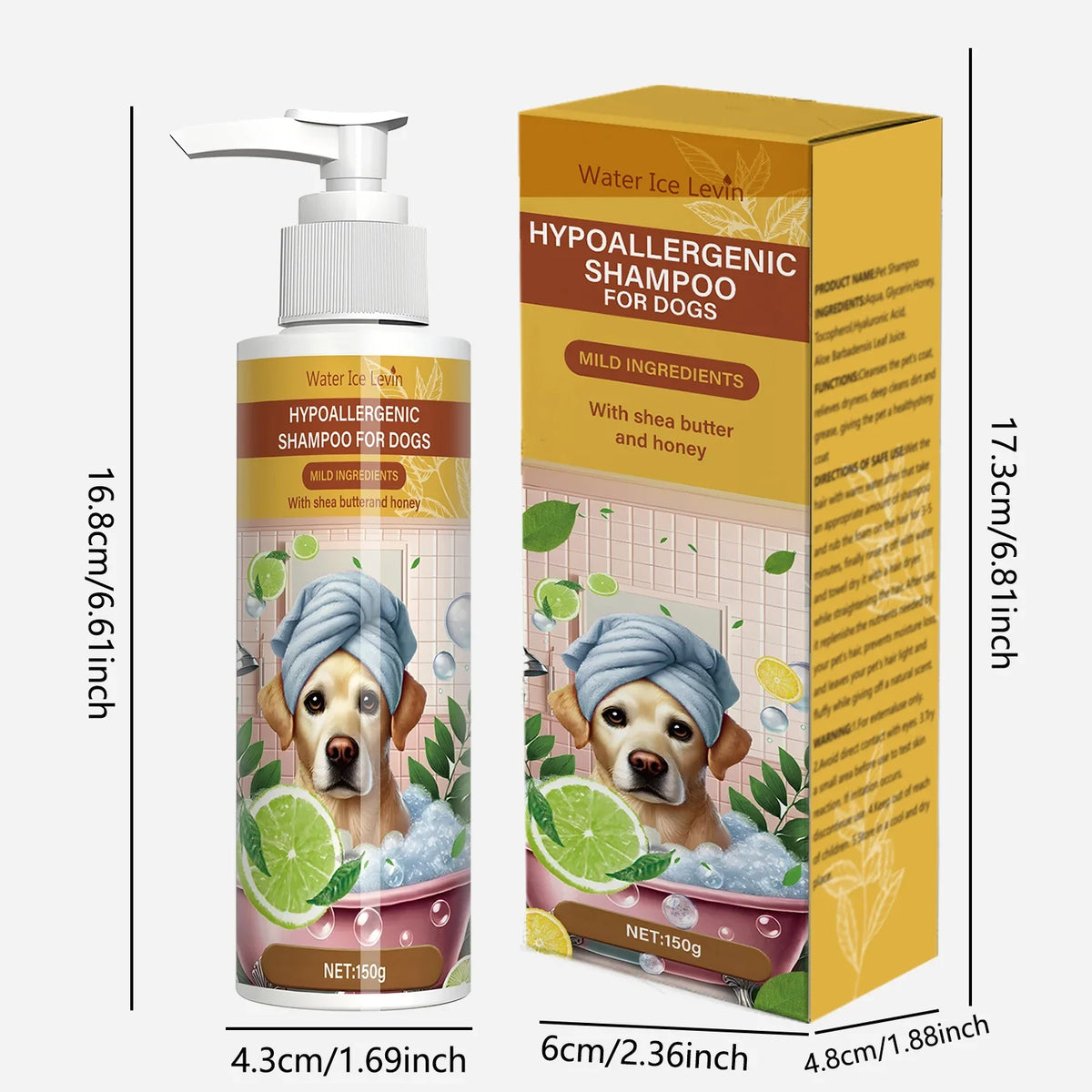 Pet Shampoo Deep Cleansing Fresh Fragrance for Cats & Dogs Pet Grooming Shampoo Qme