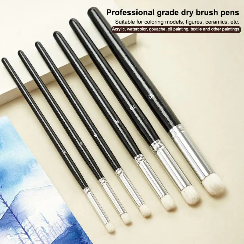 Nylon Miniature Paint Brushes Set – Dry Detailing Art Tools Miniature Paint Brush Set Qme