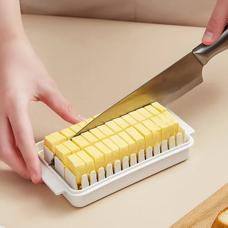 Butter Keeper Container with Lid – Fridge Fresh Storage Box Food Storage Container Qme