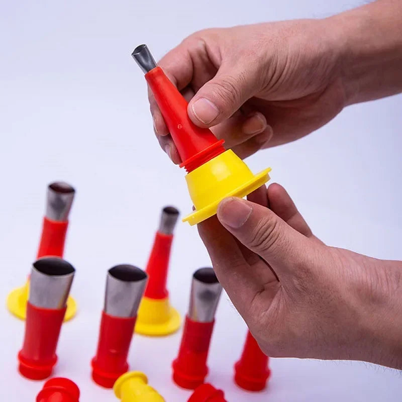 Stainless Steel Caulk Gun Nozzle Applicator Set – Bath & Kitchen Caulk Nozzle Applicator Qme