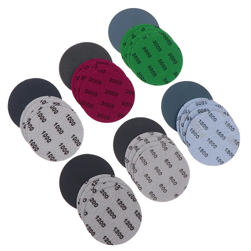 Wet Dry Sanding Discs 800–3000 Grit Hook & Loop | 75mm Sanding Disc Set Qme