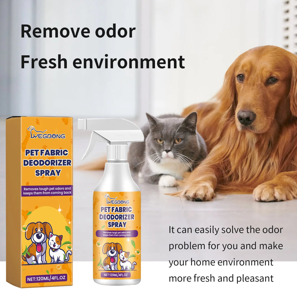 Pet Deodorant Spray – Dog & Cat Odor Eliminator 120ml Pet Deodorant Spray Qst