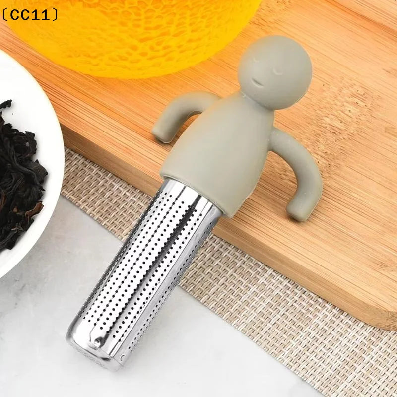 Human-Shaped Stainless Steel Tea Infuser | 6 Colors Tea Infuser Qme