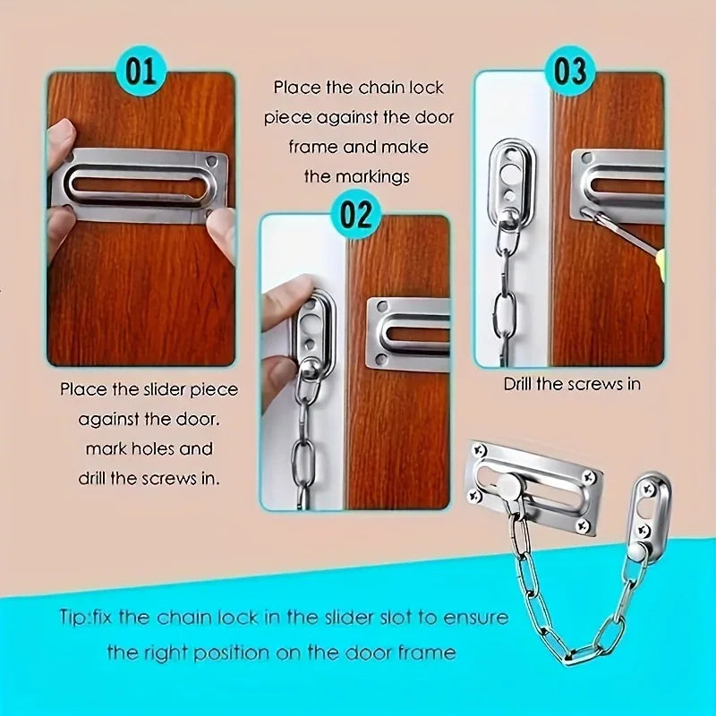 Portable Keyless Door Lock for Travel – Extra Privacy & Security Portable Door Lock Qme