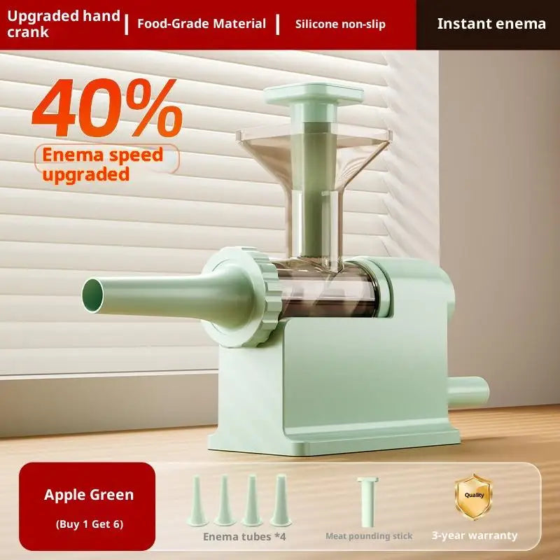 Manual Sausage Stuffer & Meat Grinder Filling Maker + Tubes Sausage Stuffer Qme Light green