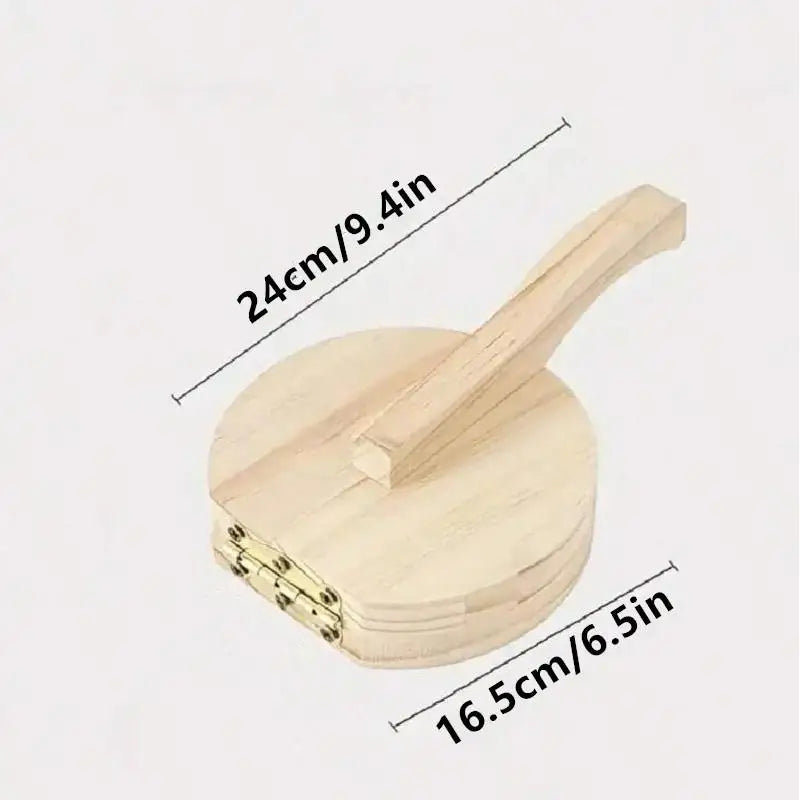 Solid Wood Dumpling Skin Press Tool – Easy Dough Presser Dumpling Skin Press Qme
