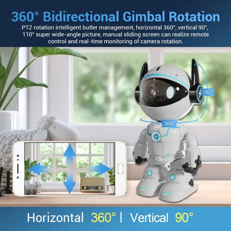 ESCAM PT205 1080P Pan Tilt AI WiFi IP Camera Two-Way Audio WiFi Security Camera Qme