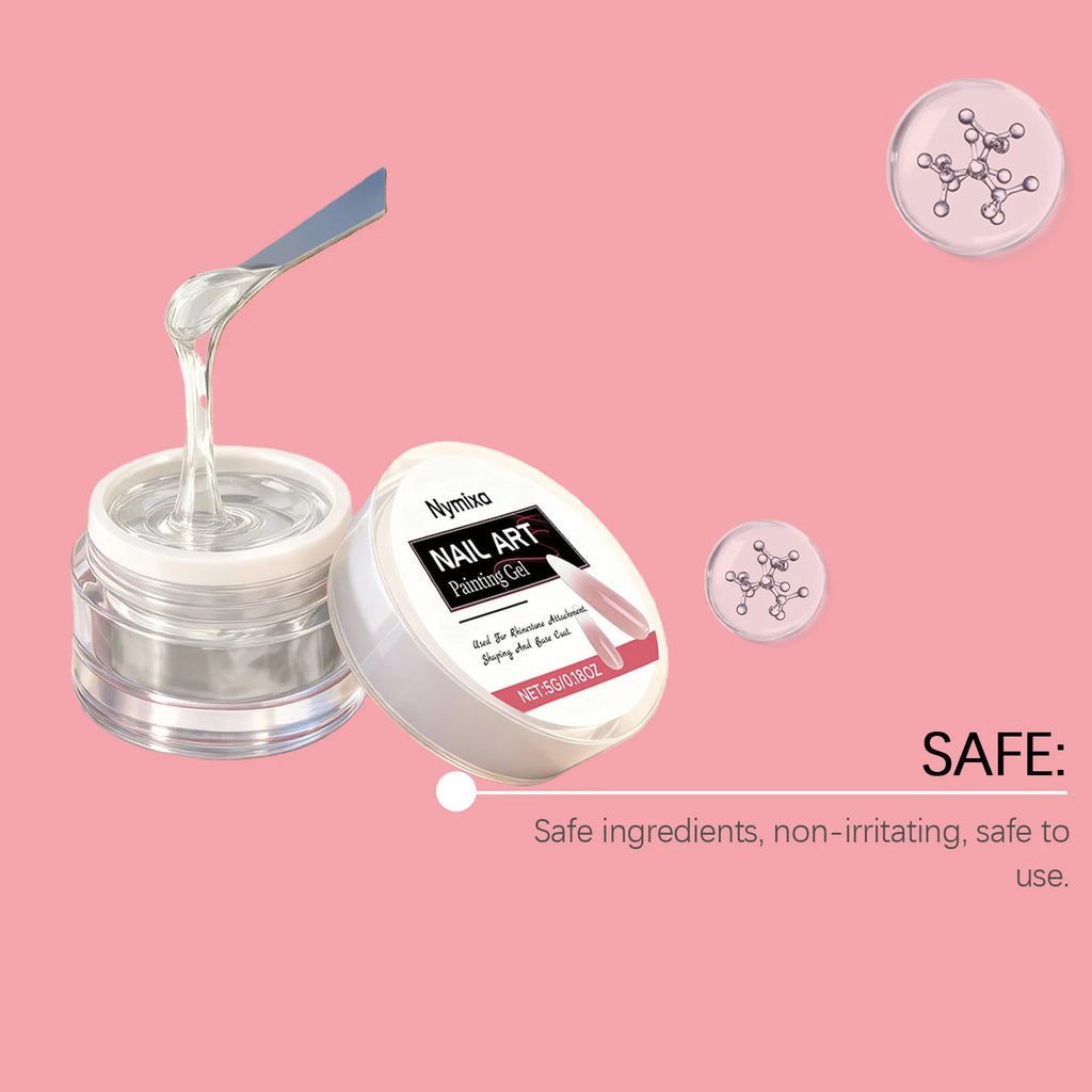 Clear Jelly Nail Glue – Quick-Dry Invisible Builder Gel Nail Builder Gel Qst