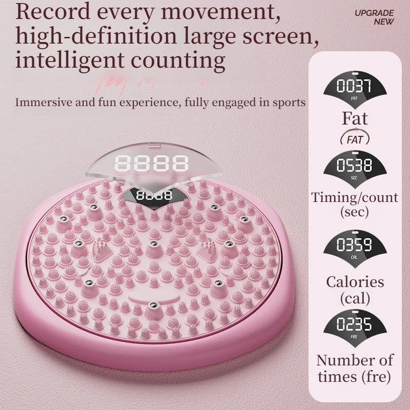 Magnetic Waist Twisting Disc with Foot Massage & Step Counter Waist Twisting Disc Qst